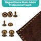 Half Round Bag Feet Rivets – Metal Dome Studs 25pc